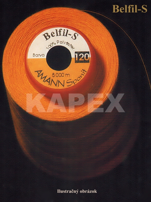 BELFIL-S Niť 120 PES 1000 m obchodné balenie 10ks / farba