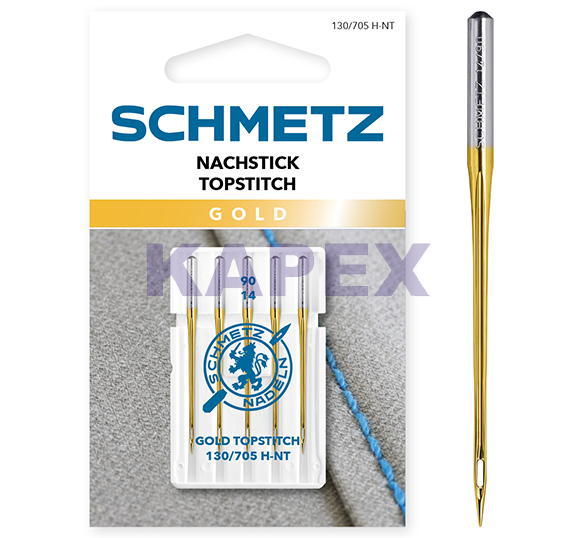 130/705 H-NT TOPSTITCH GOLD 90/14 VDS