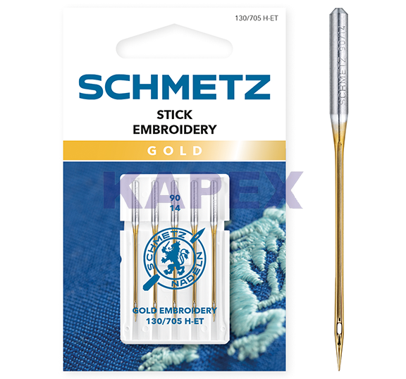 130/705 H-E EMBROIDERY GOLD 75/11 VMS