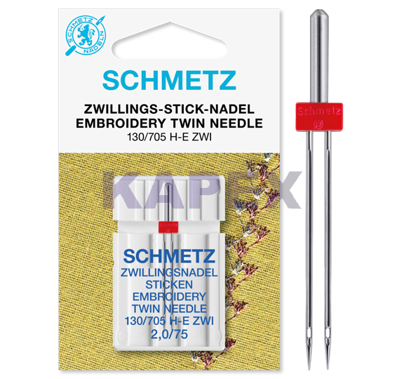 130/705 H-E ZWI 3,0 mm EMBROIDERY TWIN 3/75 SMS