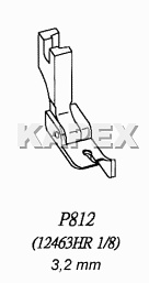 Pätka P812 1/8" 3,2mm pravá