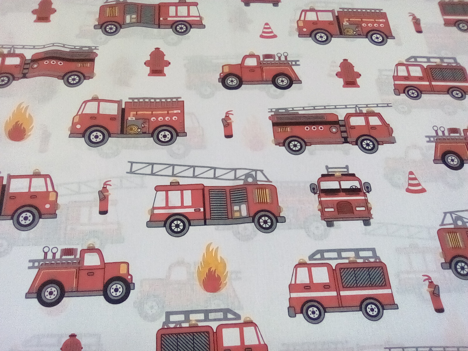 Bavlna-požiarnícke autá