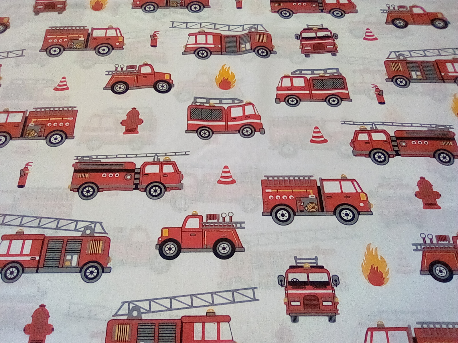 Bavlna-požiarnícke autá