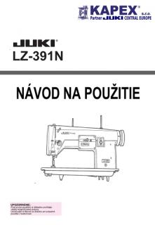 JUKI LZ-391N Návod na použitie