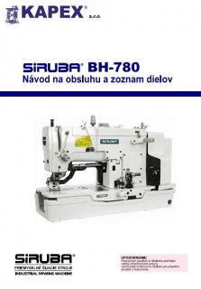 Siruba BH 780 Návod na použitie