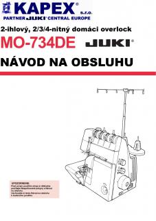 JUKI MO-734DE Návod na použitie