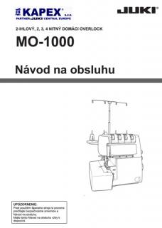 JUKI MO-1000, Návod na použitie